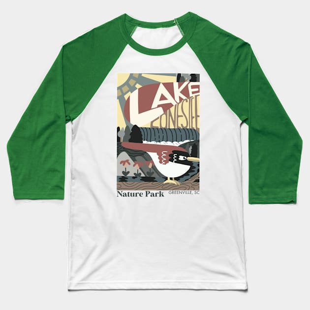 Lake Conestee Nature Park, Greenville SC Baseball T-Shirt by Weird_Bishop